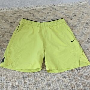 Reebok Neon Yellow Performance Shorts